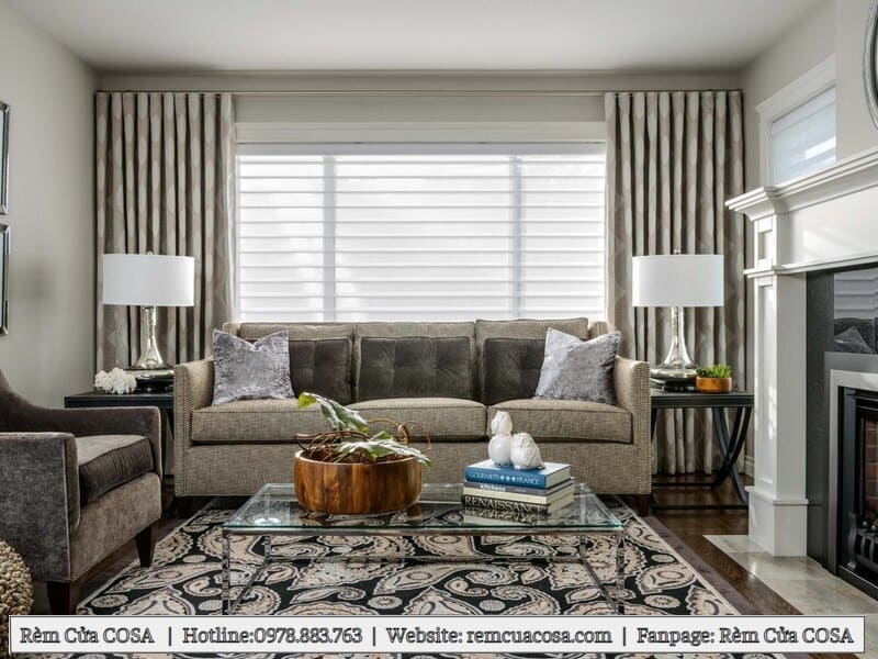 Rèm vải phòng khách