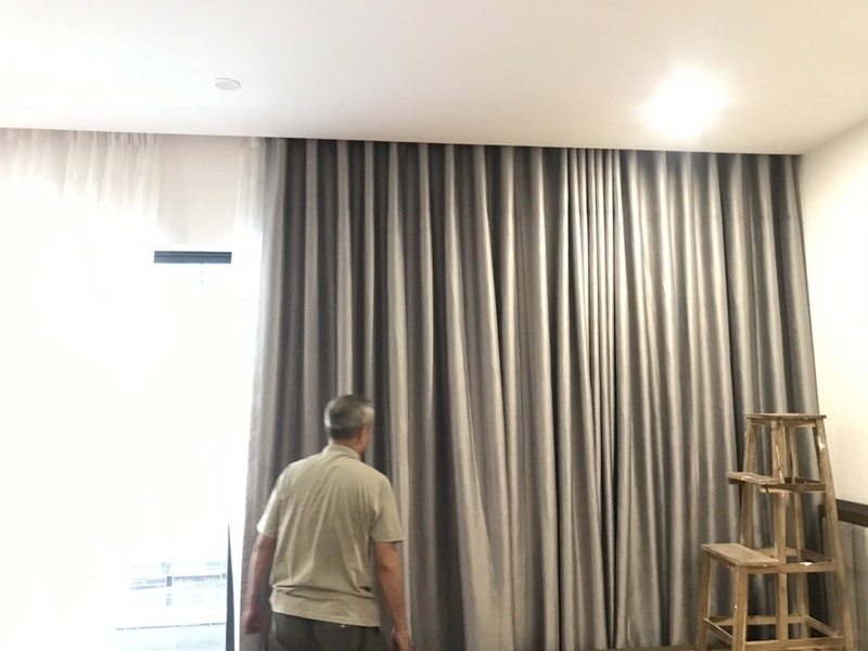 Lắp đặt rèm vải