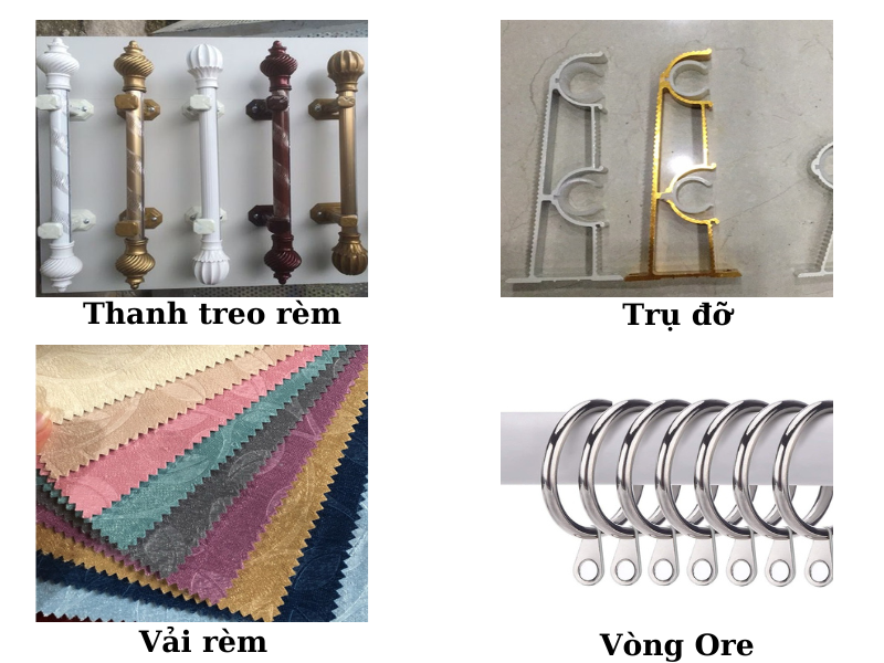 phụ kiện rèm vải