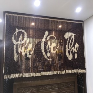 Rèm hạt gỗ phòng thờ - RHG10