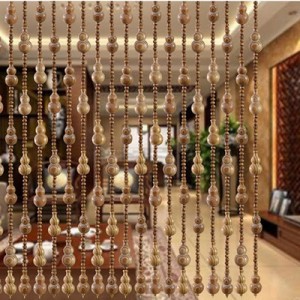 Rèm hạt gỗ phòng khách  -RHG02