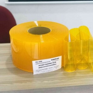 Rèm ngăn lạnh PVC màu vàng đậm - RL03