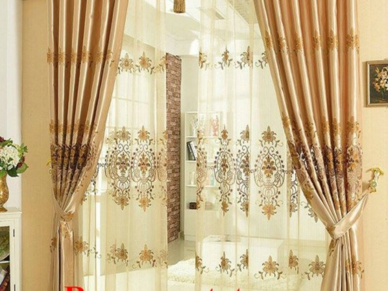 Rèm vải ;phòng khách